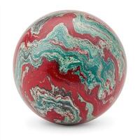 Marbled sphere, vibrant colors photo