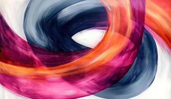 Abstract swirl of vibrant colors photo