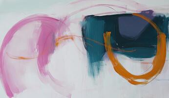 Abstract shapes in soft, vibrant hues photo
