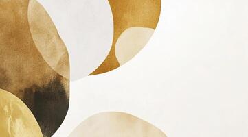 Abstract organic shapes in warm earthy tones photo