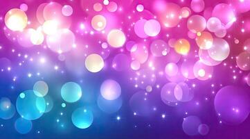Abstract bokeh background of vibrant colours photo