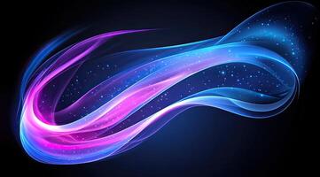 Abstract glowing curves photo