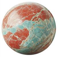 Ornate sphere of vibrant colors photo