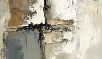 Abstract art piece, textured, and layered photo