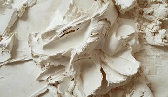 Creamy, textured, light beige substance photo