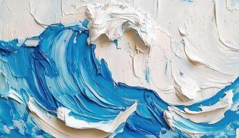Abstract Wave Painting photo
