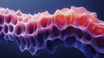 Abstract Glowing Honeycomb Structure with Soft Gradient Lighting photo