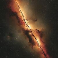 Stunning View of a Vibrant Stellar Formation with Sharp Contrasts photo