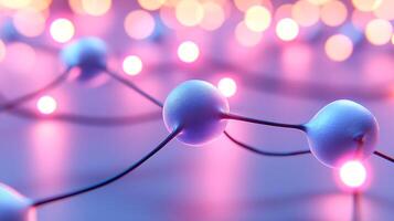 Intricate Network Structures with Glowing Lights in Vibrant Colors photo