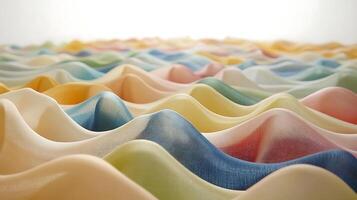 Colorful Abstract Artwork Depicting Wavy Layers of Textured Patterns photo