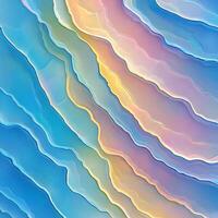 Abstract Vibrant Layers with Gradient Shades and Flowing Lines photo