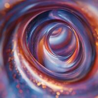 Abstract Vortex in Vibrant Colors With a Dynamic Glow Effect photo