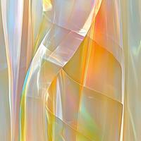 Abstract Iridescent Surfaces with Soft Light and Gradient Colors photo