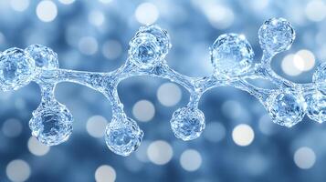 Abstract Molecular Structure Depicting Science, Chemistry, and Biotechnology Concepts photo