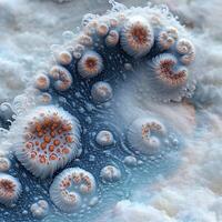 Abstract Oceanic Structures With Intricate Spiral Details and Organic Shapes photo