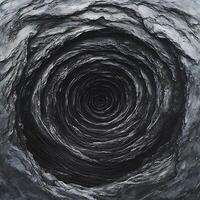 Abstract Spiral Texture with Symmetrical Design in Grayscale Tones photo