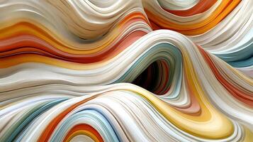 Dynamic Abstract Colorful Curves Creating a Modern Artistic Design photo