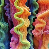 Abstract Colorful Wavy Texture with Vibrant Gradients and Patterns photo