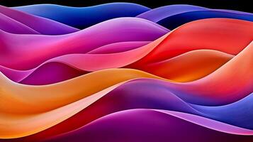 Vivid Multicolor Gradient Waves Creating a Dynamic Abstract Pattern photo