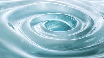 Abstract Swirling Blue Fluid Wave With Vortex in Smooth Gradient photo