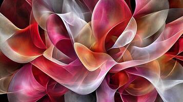 Abstract Colorful Flowing Fractal Artwork with Vibrant Swirling Patterns photo