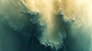 Transcendent Layers of Mysterious Clouds with Ethereal Light and Textures photo