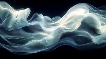 Mesmerizing Flow of Translucent Ghostly Layers in Abstract Elegance photo