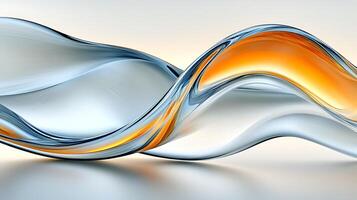 Abstract Colorful Fluid Wave Design with Gradient Glass Effect photo