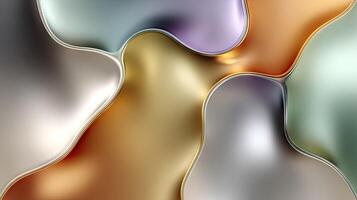 Abstract background with shiny metal and silver colors photo
