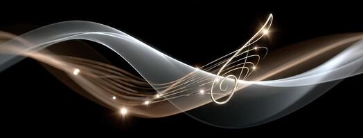Abstract music wave background photo