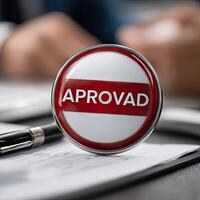 Approval of a business contract photo