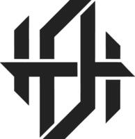 Abstract H Icon Geometric Design Concepts Future Tech vector
