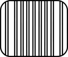 Line Art Barcode Illustration Design for Efficient Scanning and Inventory Management vector