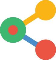 Shield Icon Minimal Colored Flat Illustration for Data Security vector