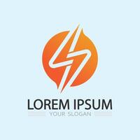 Monoline Lightning Logo Icon with Modern Thunder Shape for Energy, Speed, and Electric Branding Concept vector