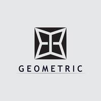 Geometric Shape Symbol in Minimal Style vector