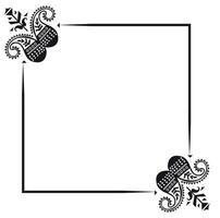 Floral ornamental decorative frame vector