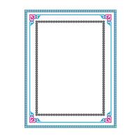 A minimalistic hipster colored frame design vector