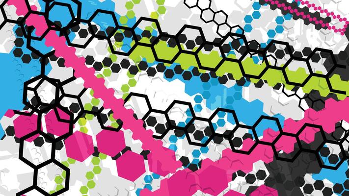 a colorful abstract background with geometric shapes