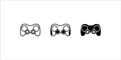 Joystick gamepad simple icon set. flat illustration of icon vector