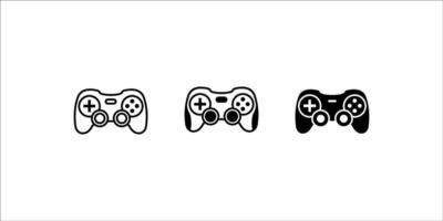 Gamepad icon set, joystick icon, game console symbol vector