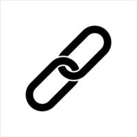 Simple chain, link icon. Link icon, internet url symbol link button vector