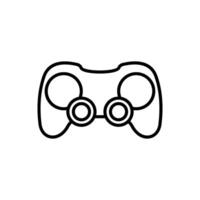 Game controller icon design. Game controller icon in trendy silhouette style design. illustration. vector