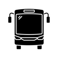 Bus black icon. for mobile concept and web design. illustration vector