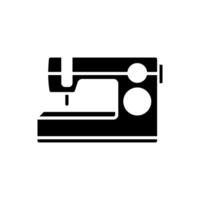 Manual sewing machine black simple icon. Simple illustration of manual sewing machine icon for web design isolated on white background flat sign vector