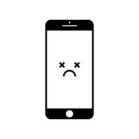 Aphone error system illustration. System error icon, system not working sign. vector