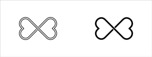 Infinite loop linear icon set. Ongoing process. Seamless integration. Continuous cycle. Arrows as infinity symbol. Thin line illustration. Contour symbol. outline drawing. Editable stroke vector