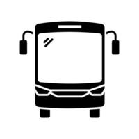 Bus black icon. for mobile concept and web design. illustration, eps 10 vector