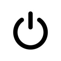 Power Button black Icon, Power On Off Switch, Power Symbol Art Illustration. vector