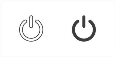 start icon set, power button , illustration vector